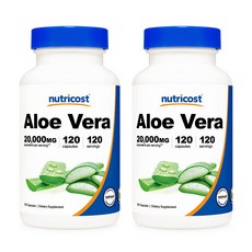 뉴트리코스트 알로에 베라 20000MG 캡슐 120정 2개