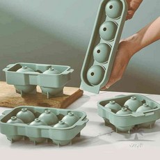일헌 실리콘 왕볼 아이스몰드 원형얼음틀, 일자형2구 화이트