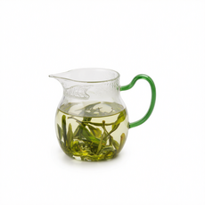 玻璃月牙公道杯茶漏一體茶具 400ml, 企鵝公杯350mL, 1個