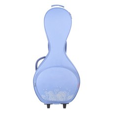 可開發票金川帶輪中阮包加厚便攜易攜帶中阮琴包雙肩背拖輪中阮樂器套袋子 中阮袋 中阮配件 中阮琴包 中阮琴袋 琴包 月琴包, 淺藍, 1個