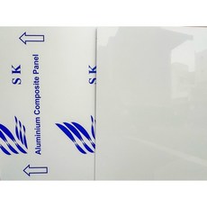 華旗塑鋁板 冷氣隔板 60x80公分 厚2mm, 1個, 一面白色一面米白2mm（SK)60x80