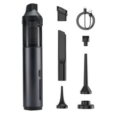 PCMOS 휴대용 미니 무선 진공청소기 (가정용/차량용 겸용), 회색