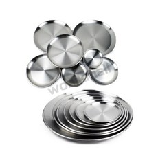 원익몰 캠핑용 스텐 접시 스테인레스접시, 5호 26cm