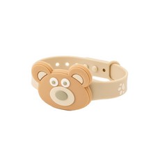 3COINS 小熊造型驅蚊手環 戶外兒童防蚊腕帶 香茅配方, 1個, 小熊