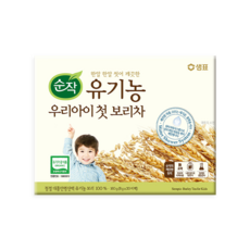 MY 샘표 순작 우리아이 첫 음료 물 유기농 부드러운 연한 보리차 결멸자차, 20개입, 1개