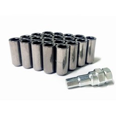 락모터스 쌍용차 m14x1.5 6각락너트 20개+스페셜키세트 쉐보레 렉스턴 포드 호환, 그레이, 1세트