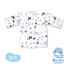 酷咕鴨 北歐迷境森林反手袖紗布肚衣加大-2入