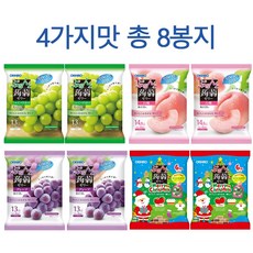 오리히로 곤약젤리 머스카토 복숭아 포도 딸기맛 세트, 8개, 120g