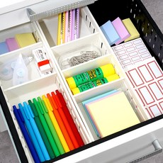 생활의신 다용도 칸막이 서랍정리함, 4개, 화이트