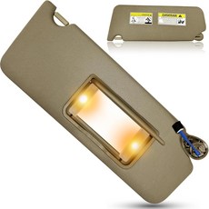 2016년 혼다 파일럿용 선바이저 2017년 2018년 2019년 2020년 2021년 리지라인 2018-2020 교체용 선쉐이드 # 83280-TG7-A12ZA(베니티 라이트/메, Beige(driver left & Passenger, 1개