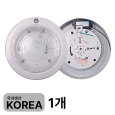LED 원형 건식 센서등 15W, 주광색, 1개