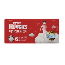 하기스 2024 매직컴포트 팬티형 기저귀 남녀공용, 6단계, 72매
