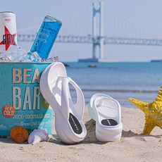 포그망 여성 키높이 쪼리 여름 슬리퍼 6cm 통굽