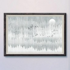 중국 고전 역사 잉크 풍경 그림 벽 실크 포스터 아트 장식 선물, 14. 18