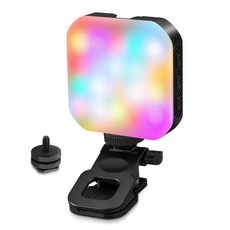 Magsafe 磁吸補光燈，手機支架配件，自拍補光燈，4/1螺紋夾式補光燈, 1個, 方形, 方形