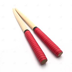 드럼 북채 연습 드럼채 나무스틱 타악기 용품 핑크 2P