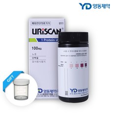 영동제약 소변 검사지 지질 검사지 스틱 케톤 단백질 포도당 백혈구 잠혈 pH 임당 당뇨, 100개