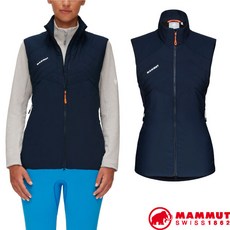 【MAMMUT 長毛象】送》女款 彈性防風保暖可壓縮背心 Rime Light IN Flex Vest_02180