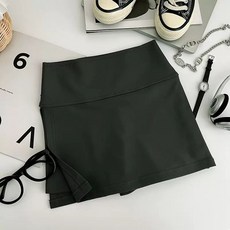 運動短裙女褲裙防走光跑步健身開叉半身裙網球裙羽毛球裙薄款夏季