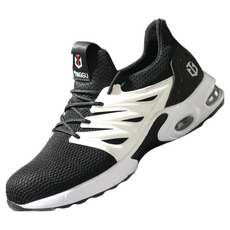 TINGGU台灣現貨氣墊緩震做工鞋 輕便防護鞋 防砸防刺穿 久站舒適 耐磨耐穿