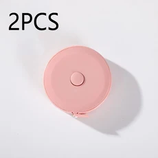 자동 텔레스코픽 줄자 신체 측정용 줄자 재봉용 자 센티 신체 측정용 흰색 도구, [01] Pink