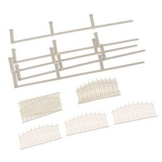 shangren 미니어처 울타리 인형 집 모델 철도 건축 풍경 장면 장식 액세서리, 설명, 플라스틱, Style_2, 1개