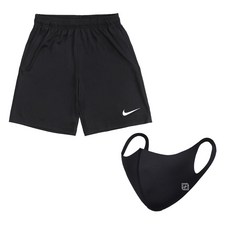 NIKE 簡約印花運動短褲 CW6152-010+時尚口罩