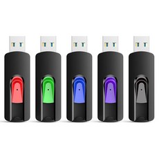 RAOYI 5팩 64GB USB 플래시 드라이브 USB 2.0 메모리 스틱 드라이브 PC용 점프 펜 드라이브 - 64G 멀티팩, 128GB-3.0, 5 Mixed Colors