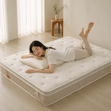 국내생산 오가닉 본넬 스프링 유로탑 침대 매트리스 27cm 퀸, 단품