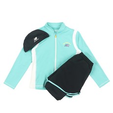 뉴발란스 키즈 여아 래쉬가드 셋업 NK9RE2101G