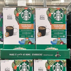 [코스트코 정품] STARBUCKS 스타벅스 돌체구스토캡슐 하우스블랜드 8.5gx60P, 1세트