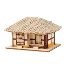 모두의취미 3D목재 전통 문화 입체퍼즐모형 시리즈, 미니 초가 두칸