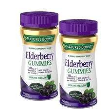 네이처스 바운티 엘더베리 플러스 멀티비타민 미네랄 구미 젤리 Nature's Bounty Elderberry Gummies, 2개, 40정