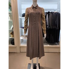 비꼴리끄 소매니트 셔츠 카라 원피스 B244WO4010_s 656364