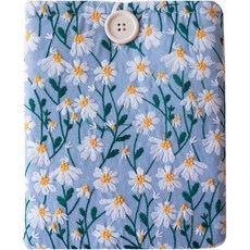 자수 소매 케이스 for 킨들 오아시스 태블릿 미니 A17 코보 리브라 컬러 부엑스 고 7 소형 전자책 리더기용 패딩 수제 제작 다양한 색상 흰색 파란색 버튼, 7x9 인치, 흰색 & 파란색 - 버튼