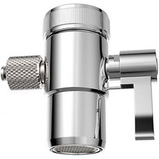 수도꼭지 어댑터 다이버터 밸브 카운터 상단 정수 필터 38 OD튜브 튜브 교체 부품 어댑터M22 X M24 커넥터 포함 황동 본체 크롬