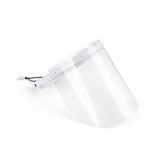 위생 페이스쉴드 안면보호대 비말방지 김서림방지 밴드형 투명 페이스가드 화이트 병원 방역 보호구, 1세트, 1개입