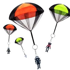 스키비디 토일렛 슈팅 낙하산 키링 피규어 교체 가능 손으로 던지는 낙하산놀이 장난감, 1개