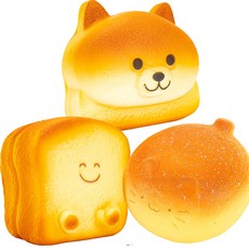 UB toy 베이커리 스퀴시 식빵 강아지 빵 말랑이, 랜덤, 1개