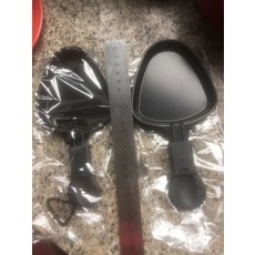 라끌렛 치즈 그릴 플래터 업소용 치즈팬 반원형 컴팩트, 삼각형 논스틱 치즈 팬 4개, 기본 색상