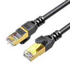 JH-LINK CAT.8 랜선 초고속 인터넷 랜케이블, 10m, 1개, 검정색