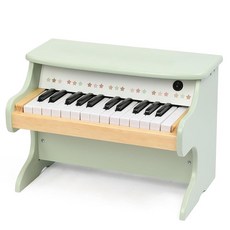 Freniland 목재 피아노 용 25키 미니 키보드 만 3세 이상 프리미엄 음악 교육 악기 그린 282025