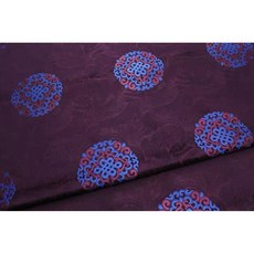 銘布 75CM團花織錦緞桌旗 桌巾 旗袍 中國服 抱枕 椅墊套 宗教宮廟 喜慶 提花織錦緞布料, 紫紅