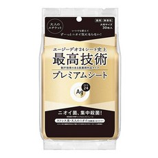AG 데오24 프리미엄 데오드란트 샤워 시트 무향 30매, 1개, 100g
