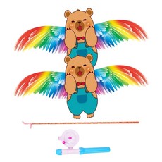 토이토 1+1 대형 낚시대 연 날리기 얼레 세트 대형 카피바라, 1세트