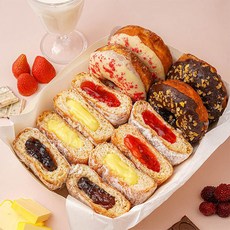 [푸드맛남] 100%우리밀 당일생산 명장 수제도넛 5종 15개입, 1박스