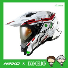 NIKKO 新世紀福音戰士 神化13號機 N-851 多功能越野全罩安全帽, 3XL號