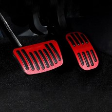 야리스 크로스 자동차 가속 브레이크 페달 커버 미끄럼 방지 패드, 3. Red, 기본