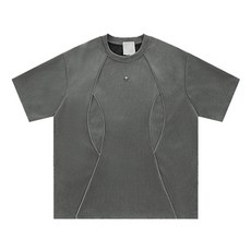 Urban 機能反光線條解構短Tee, 灰,XL, 1個