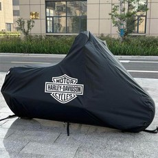 오토바이커버 스쿠터 할리전동스쿠터 블랙과 오렌지 바이크 데이비슨 2XL, XL, 암호화 옥스퍼드 원단 파마 로고